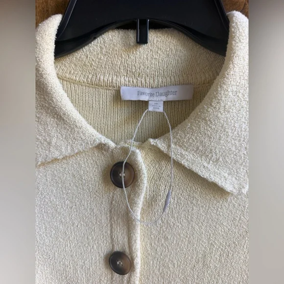 Favorite daughter yellow Annabel Button-Front Women's Cardigan Jacket new XS - Picture 8 of 8